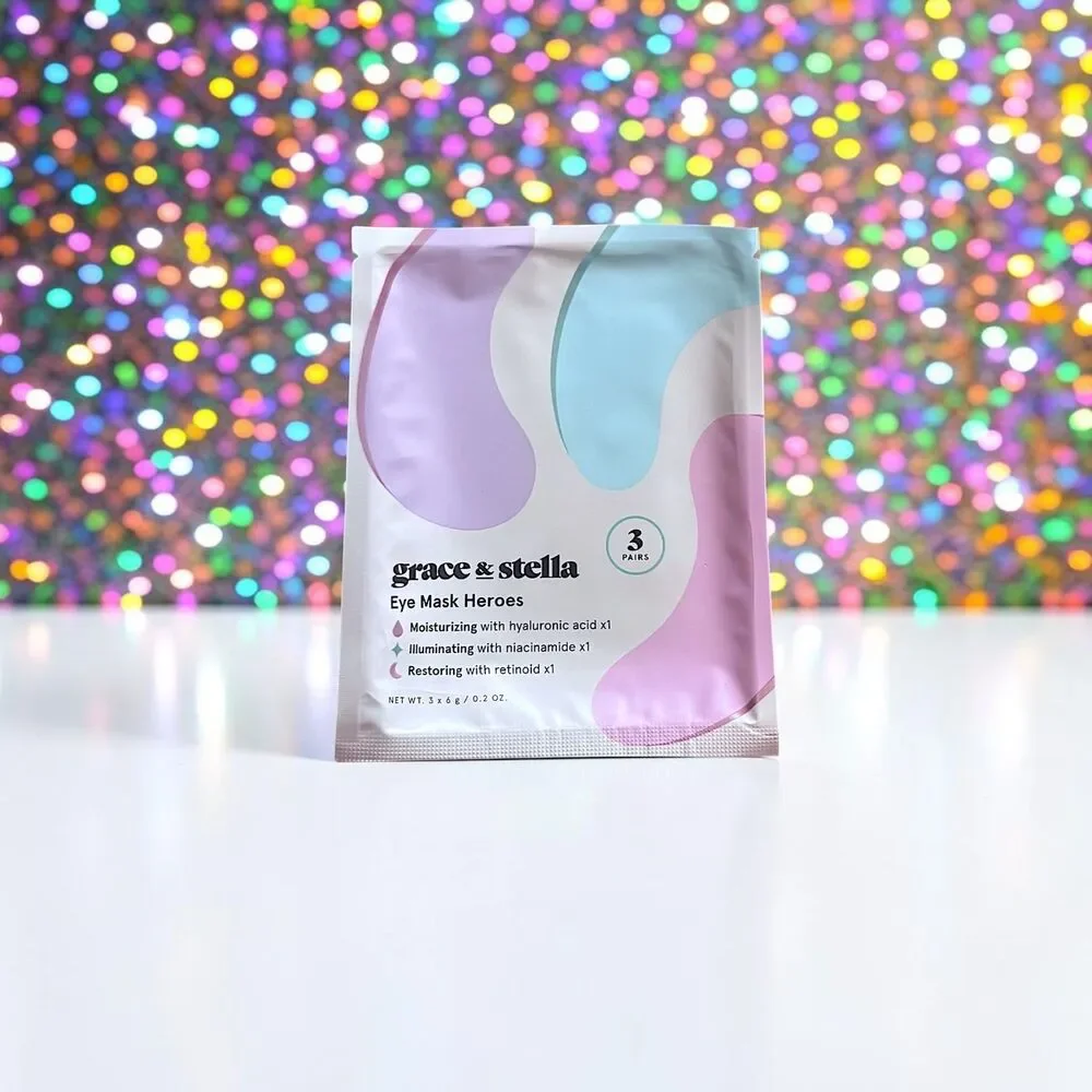 GRACE & STELLA Eye Mask Heroes 3  X 6 G / 0.2 OZ New in Package